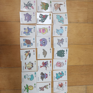 포켓몬 띠부씰 30장