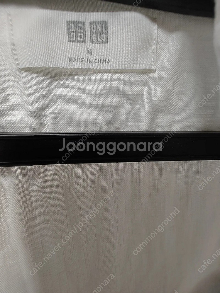유니클로 린넨셔츠 화이트 m사이즈 리넨 UNIQLO L...--1
