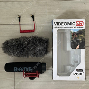 로데 Rode 비디오마이크 VideoMic Go + 데드캣 판매합니다.