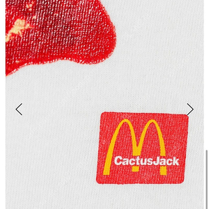 [화이트 XL] 트래비스 스캇 X 맥도날드 케첩 반팔티 (Travis Scott x McDonalds Ketchup T-Shirt)