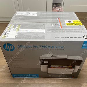 [미개봉 새제품] HP정품 OfficeJet Pro 7740 Wide Format 무한잉크공급기