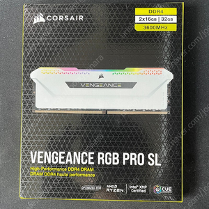 DDR4 2x16GB(32GB) 3600MHz 커세어 벤전스 프로 램