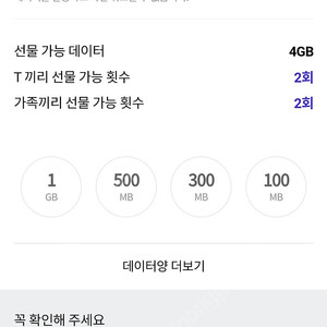 Sk 데이터 1기가 2500 2기가 4000원 팝니다