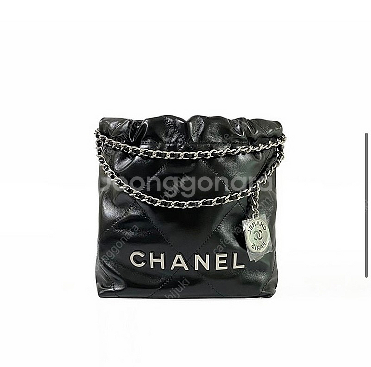 [미개봉 새상품] 샤넬 22백 블랙 미니 / 은장 풀셋트 백화점가 이하 양도--0