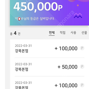 엘지 멤버쉽 포인트 판매합니다. (엘지 베스트샵 포인트) 45만점