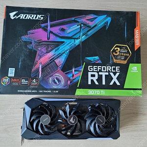 GIGABYTE AORUS 지포스 RTX 3070 Ti Master D6X 8GB (hdmi 3, dp 3개)