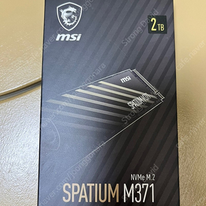 MSI 스파티움 M371 NVMe M.2 2TB 새제품 팝니다.​