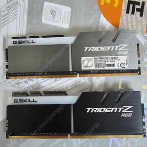 G.SKILL DDR4-3200 CL16 TRIDENT Z RGB 패키지 (16GB(8Gx2))