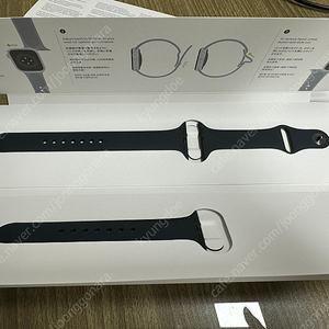애플워치 스포츠밴드 45mm 정품 스트랩 미드나잇 풀박