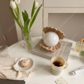 드엘리사 빈티지 쉘 테이블 램프 (vintage shell table lamp) 매트화이트