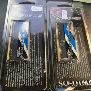 [택배거래] G.SKILL 지스킬 노트북램 RAM DDR4-3200 CL22 RIPJAWS 32G(16GX2) 팝니다