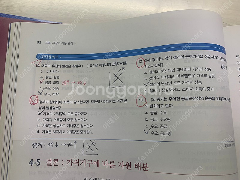 맨큐의 경제학, 시그마프레스 미시경제학, 문제풀며 정리...--2