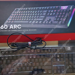 새것같은1시간테스트정앱코 k660 arc클릭 기계식 광축 게임키보드 판매합다