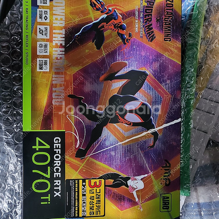 조탁 그래픽카드RTX 4070 TI 미개봉팝니다.--1