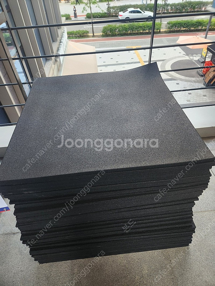 고무 매트 10T 1m x 1m--1