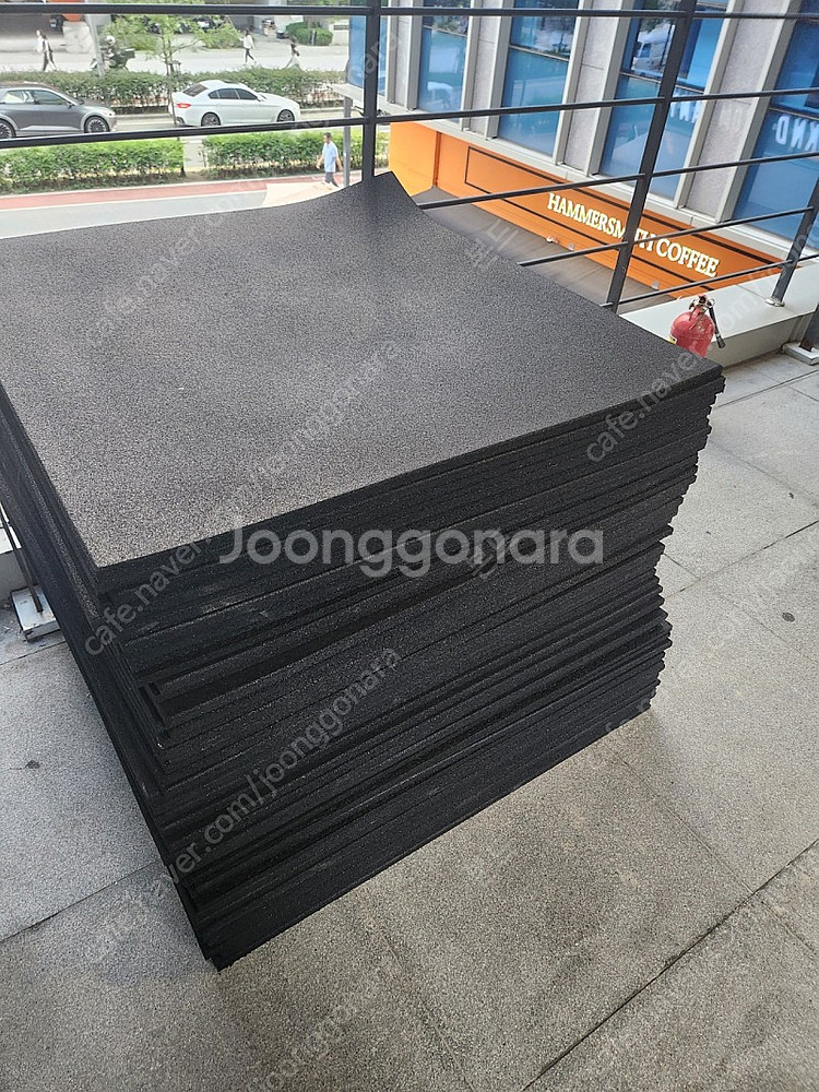 고무 매트 10T 1m x 1m--2