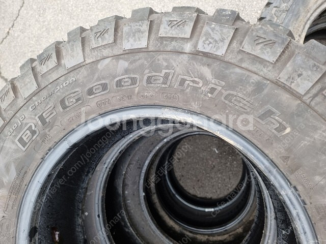 BF 굿리치 MT 255 75 17 타이어 5짝 팝니다--7