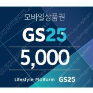 gs25 5천원권 모바일상품권 5천원권 4400원 2장