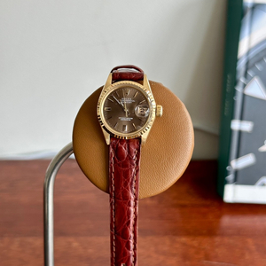 [명품] 롤렉스 빈티지 데이트저스트 여성용 18k 올금통 시계 초코판
