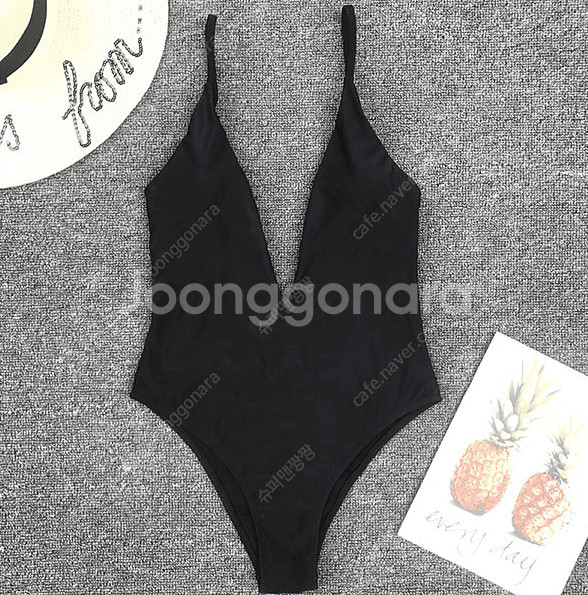 섹시한 블랙 호캉스 수영복[새상품]--0