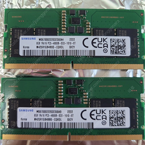 노트북용 삼성 DDR5 8G 4800 2개(16G)