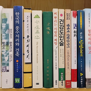 ﻿맛지마 니까야(책 책과 역사). 들뢰즈가 만든 철학사(한국의 풍수지리와 건축). 도시속 신선들의 구도체험기. 철학자의 창고(두 번째 산)