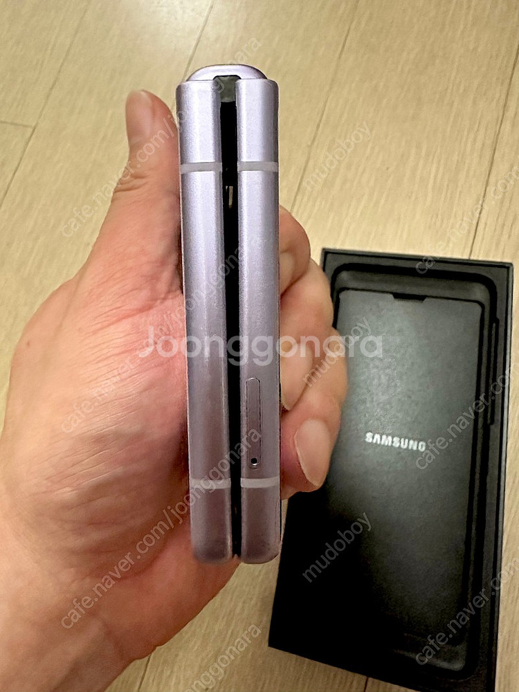 (풀박스 상태좋음) 갤럭시 z 플립3 256 라벤더--5