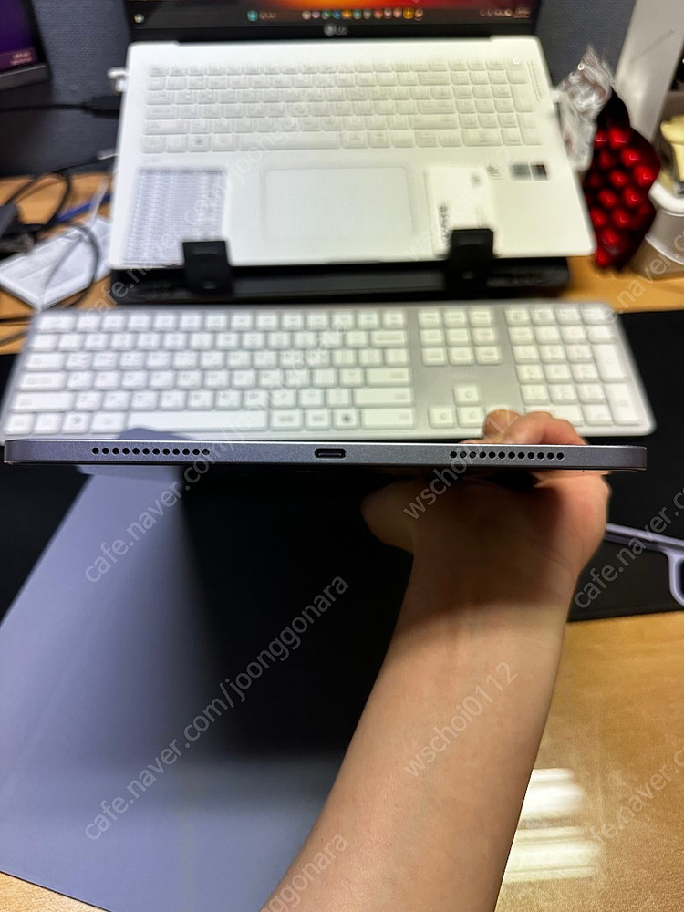 아이패드 에어5 퍼플64g wifi 애케플(25년7월16일) 가입 판매합니다--4