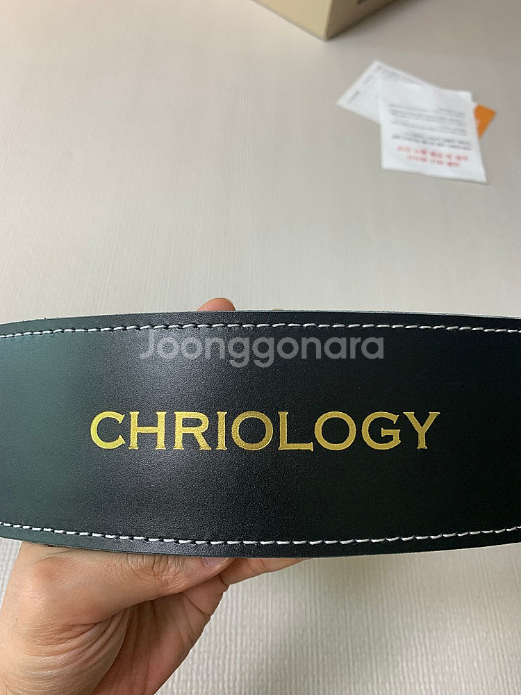 크리오로지 벨트 블랙 라지 판매합니다--0