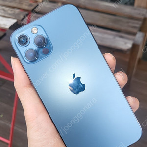 아이폰 12프로 퍼시픽 블루 파손 중고 판매