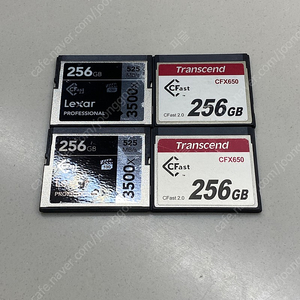 Lexar cfast2.0 256 gb X 2 / Transcend cfast2.0 256 gb X2