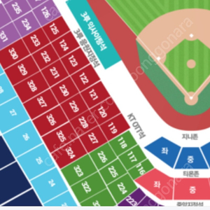 7월 27일 LGvsKT 3루 응원석 정가양도합니다