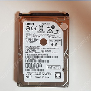 고오급 7200rpm HGST 2.5인치 1TB