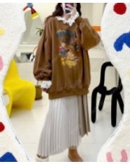 라모다/플리카/레이디레이디/맨투맨티셔트/가을옷/빅사이즈--4