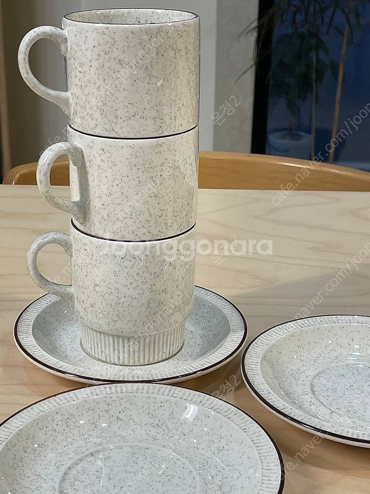 풀포터리 POOLE POTTERY 컵&소서--0