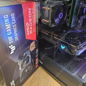 ASUS RX6800XT TUF 흡연채굴X 박스영수증O 21년3월