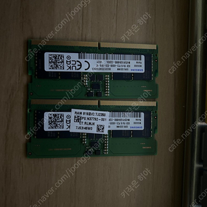 노트북용 DDR5 4800 8x2 16g 판매합니다