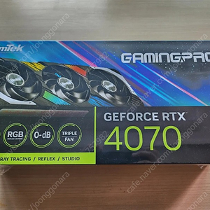 이엠텍 RTX 4070 GAMINGPRO D6X 12GB 미개봉 신품