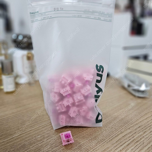 Gazzew boba gum (보바검) 62g 저소음 기계식 키보드 스위치 90개