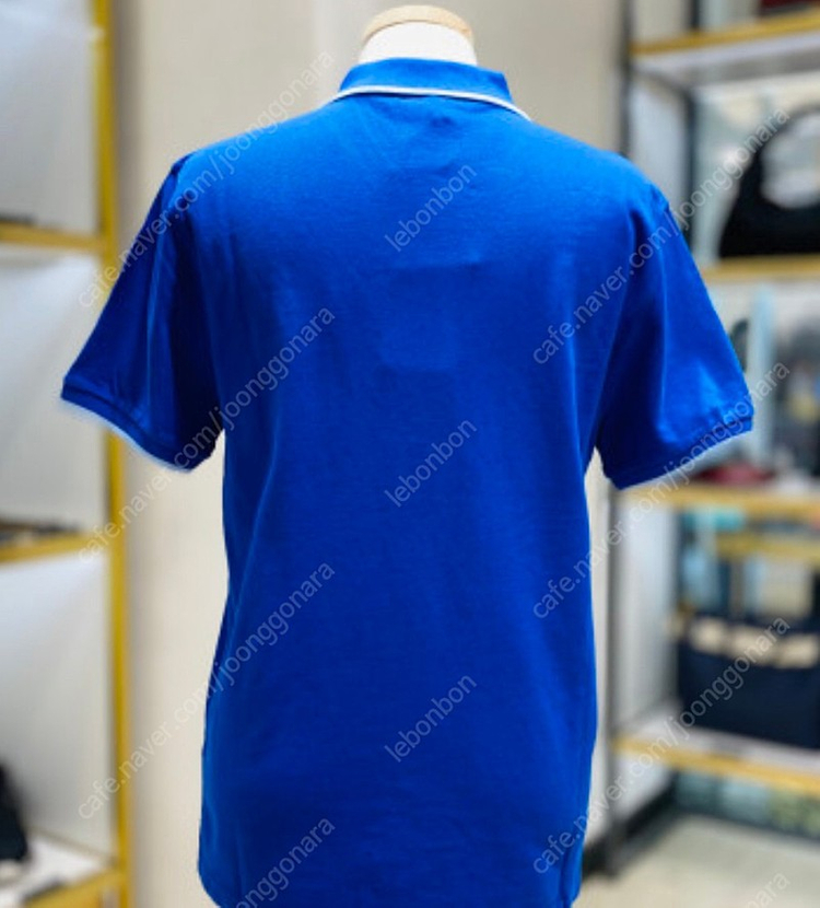 남성 겐조 타이거 패치 PK 카라티셔츠 블루 L(105)사이즈 (새상품)--1