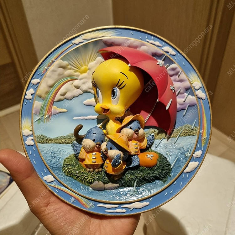 루니튠즈 루니툰즈 트위티 장식용접시 정품인증서포함 풀박스--1