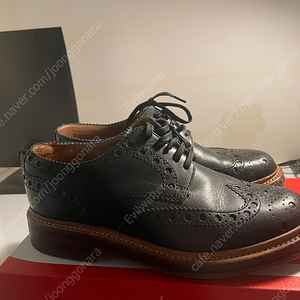 그랜슨 Grenson 아치 블랙 윙팁 홍창 6G사이즈(250-255)판매