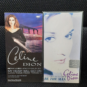 Celine Dion 셀린 디온 일본반 8cm 싱글 CD 2장 MY HEART WILL GO ON (타이타닉), BE THE MAN