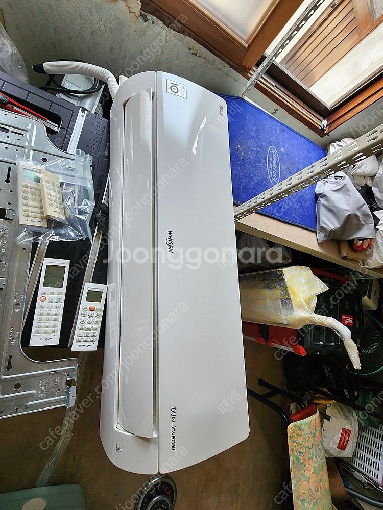 엘지 듀얼 로즈골드 투인원에어컨--1