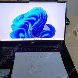 델 xps 9570 i7, 16GB, 512GB, GTX1050Ti, 4k, 터치스크린, 지문인식, 배터리 100% 55만원에 팝니다
