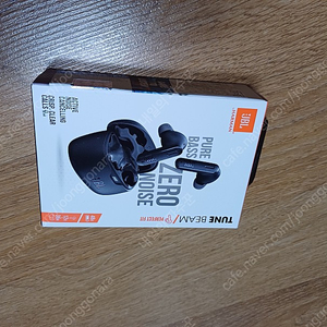 JBL TUNE BEAM 블루투스이어폰 블랙팝니다.