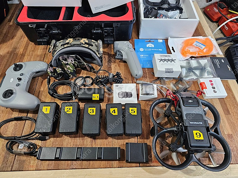 DJI 아바타 1회 비행 풀~쎄트 케어2년(배터리6개)...--7
