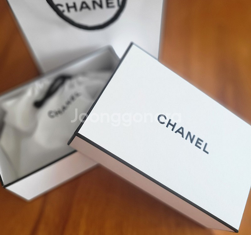 샤넬 포장박스 이너복조리파우치 쇼핑백세트--2