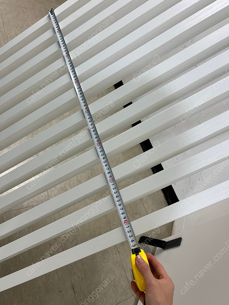 오늘의집 공간분리 좁은가벽 스트라이프 우드레이가벽 파티션 화이트 2개 - 천정높이 237 이상--6