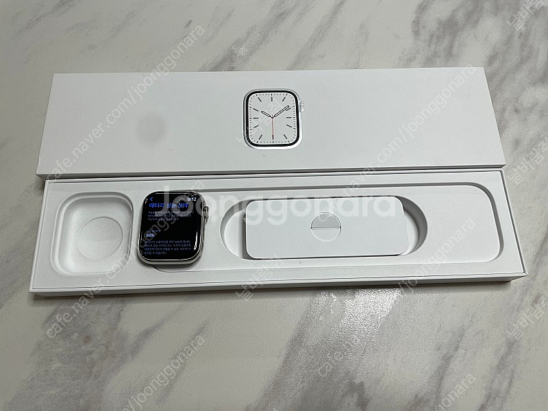 애플워치7 스테인리스 실버 45mm--1